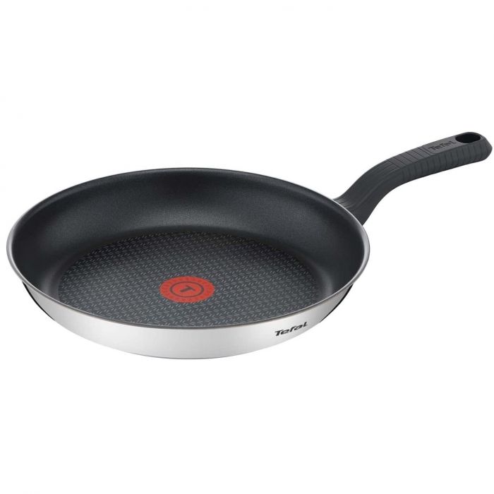 Сковорода Tefal Comfort Max, 26см, покриття Titanium, індукція, Thermo-Spot, нерж. cталь