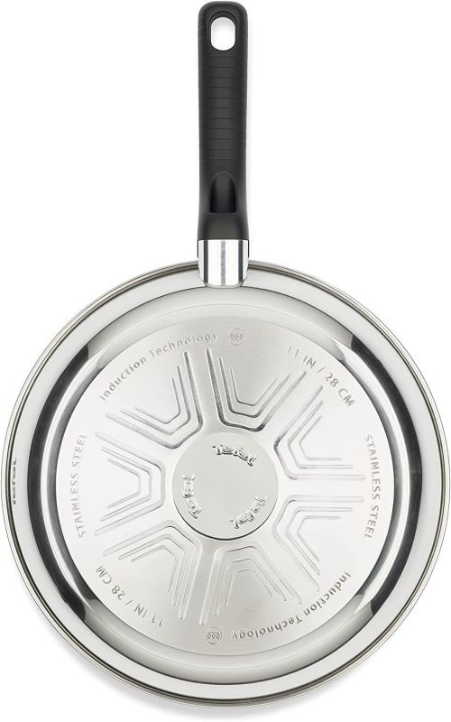 Сковорода Tefal Comfort Max, 26см, покриття Titanium, індукція, Thermo-Spot, нерж. cталь