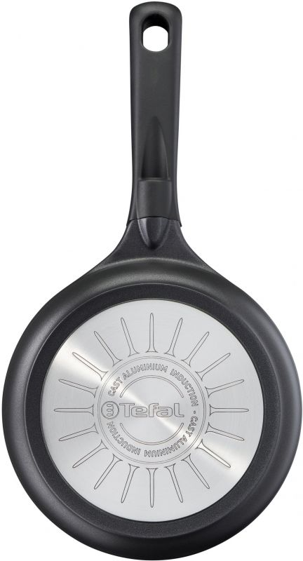 Сковорода Tefal Robusto, 26см, покриття Titanium, індукція, Thermo-Spot, алюм., чорний