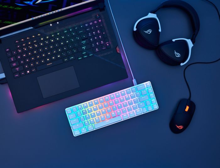 Клавіатура ASUS ROG Falchion Ace LED 68key NX RD USB White