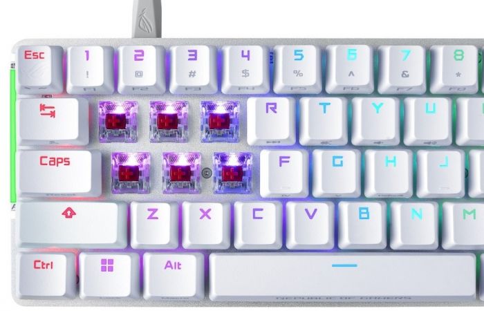 Клавіатура ASUS ROG Falchion Ace LED 68key NX RD USB White