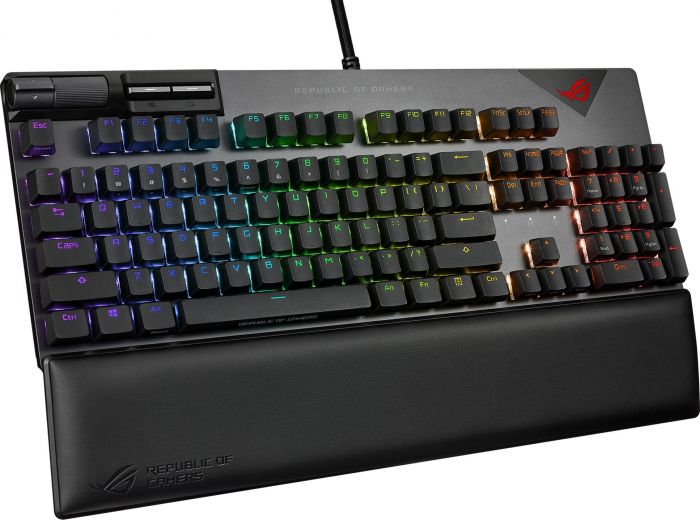 Клавіатура ASUS ROG Strix Flare II LED 104key NX Red USB US Black/Grey