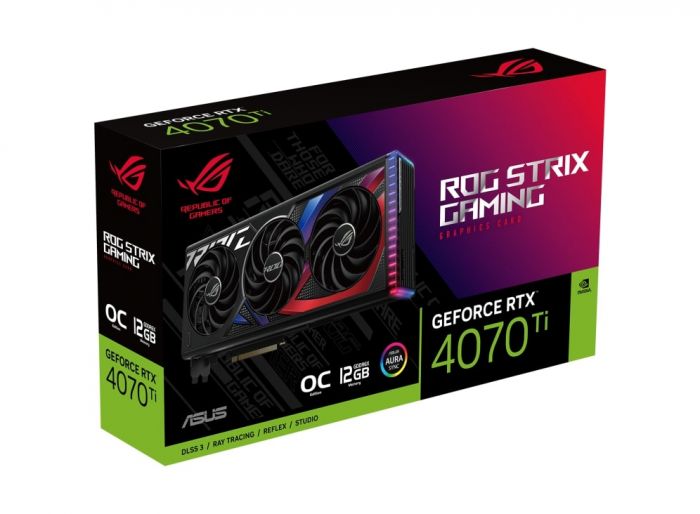 Відеокарта ASUS GeForce RTX 4070 TI 12GB GDDR6X GAMING OC STRIX ROG-STRIX-RTX4070TI-O12G-GAMING