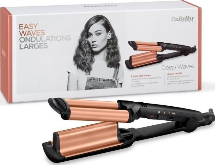 Щипці гофре Babyliss W2447E, 85 Вт, чорний