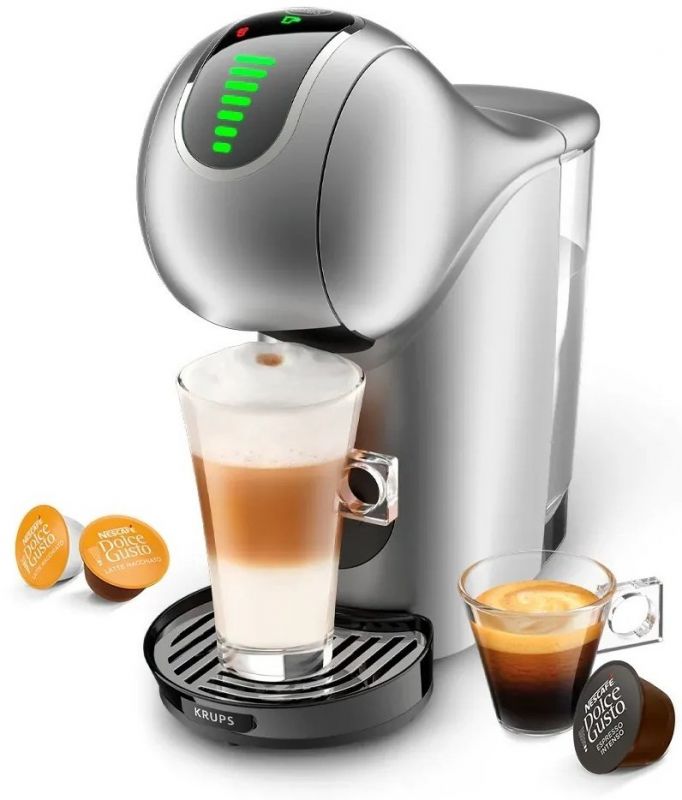 Кавоварка Krups капсульна Dolce Gusto Genio S Touch, 2,8л, капсули, сернор.керування, сріблястий