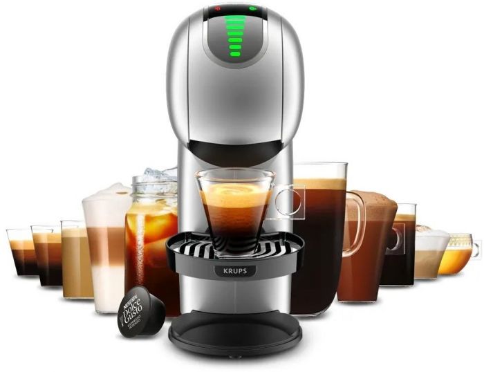 Кавоварка Krups капсульна Dolce Gusto Genio S Touch, 2,8л, капсули, сернор.керування, сріблястий