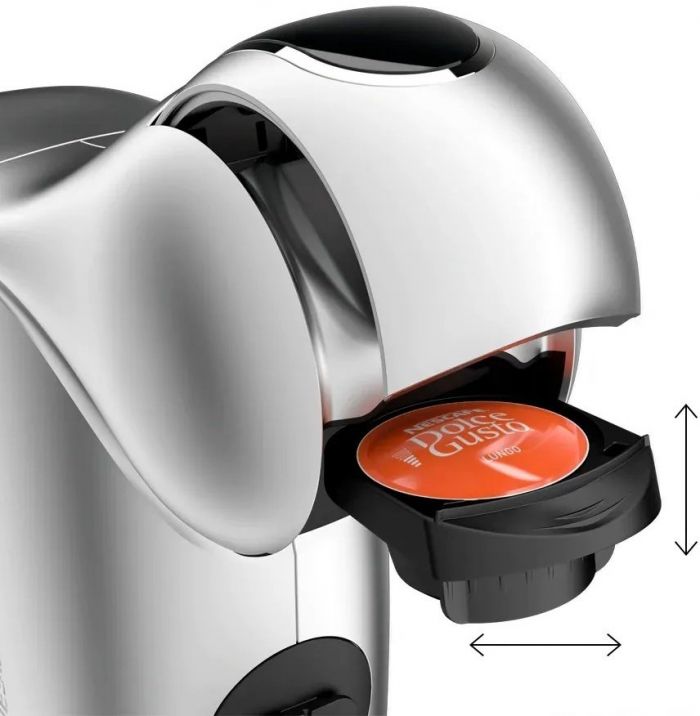 Кавоварка Krups капсульна Dolce Gusto Genio S Touch, 2,8л, капсули, сернор.керування, сріблястий