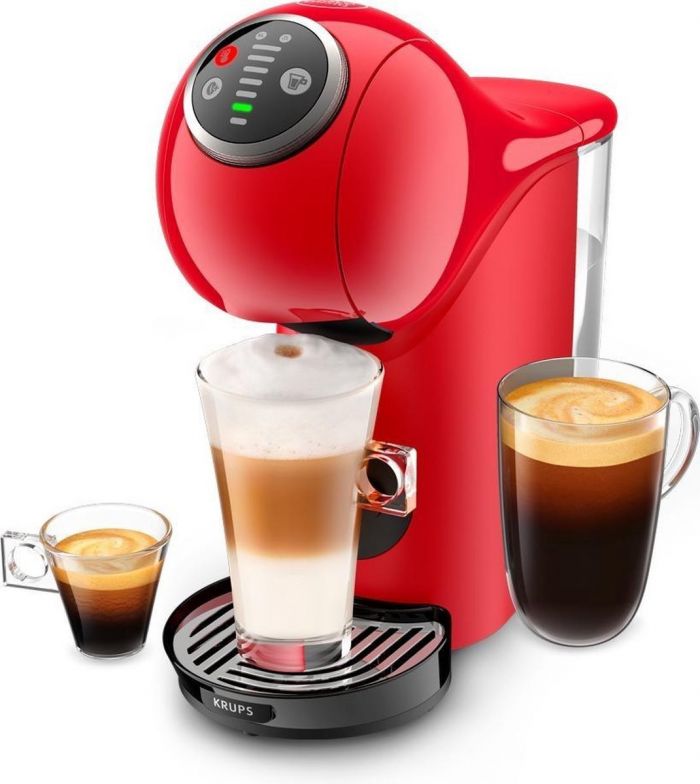 Кавоварка Krups капсульна Dolce Gusto Genio S Plus, 0,8л, капсули, сернор.керування, червоний