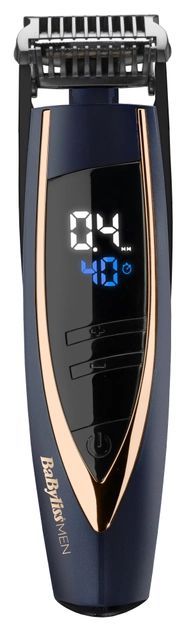 Тример для стрижки бороди Babyliss E879E, 2 насадки, чорний