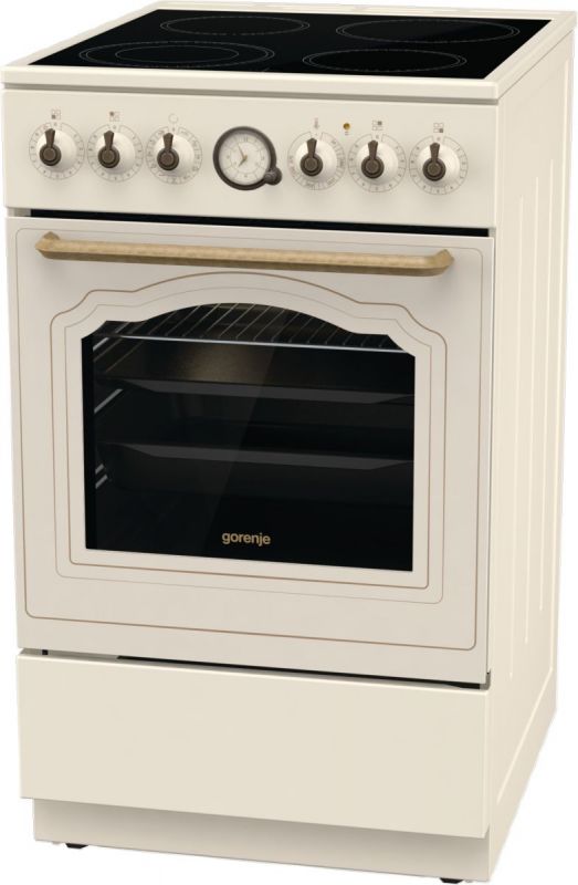 Плита Gorenje GECS5B70CLI електрична склокерамічна, 70л, 50x60см, бежевий