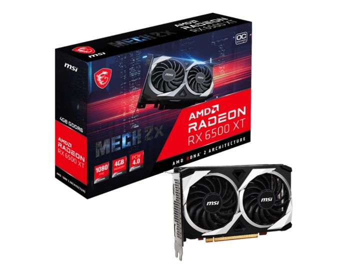 Відеокарта MSI Radeon RX 6500 XT 4GB GDDR6 MECH 2X OC