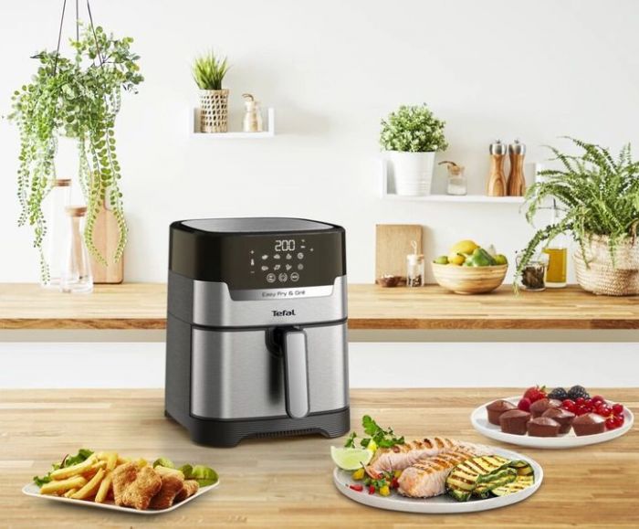 Мультипіч Tefal Easy Fry&Grill Precision, 1550Вт, чаша-4,2л, сенсорне, пластик, чорний-метал