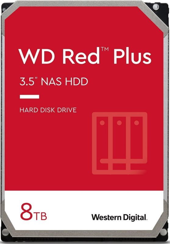 Жорсткий диск WD  8TB 3.5" 5640 128MB SATA Red Plus NAS