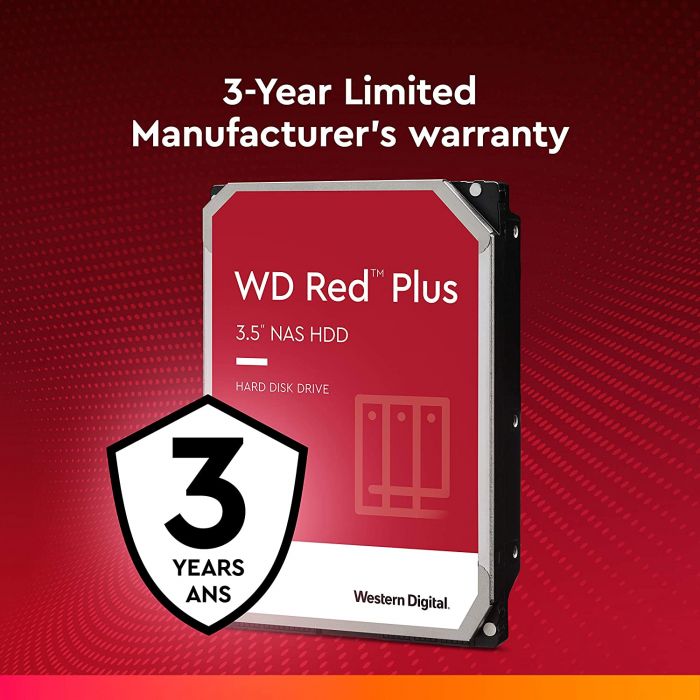 Жорсткий диск WD  4TB 3.5" 5400 256MB SATA Red Plus NAS