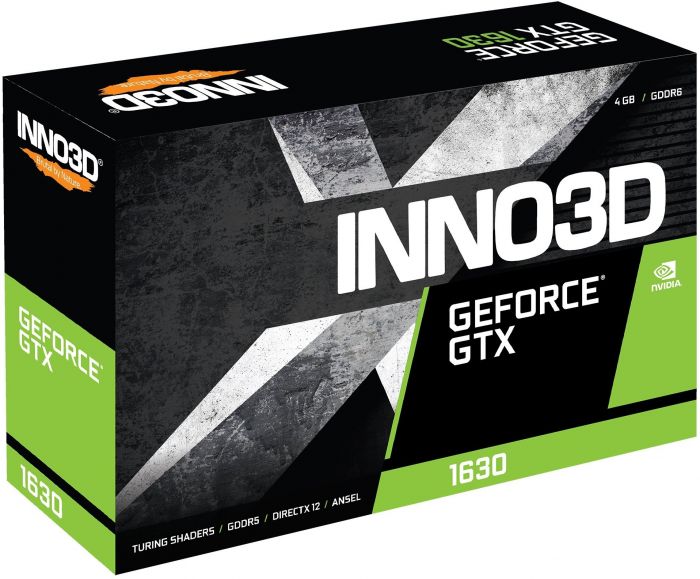 Відеокарта INNO3D GeForce GTX 1630 4GB GDDR6 TWIN X2 OC