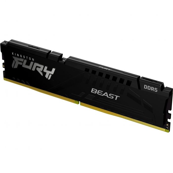 Пам'ять ПК Kingston DDR5 16GB KIT (8GBx2) 5600 FURY Beast Black