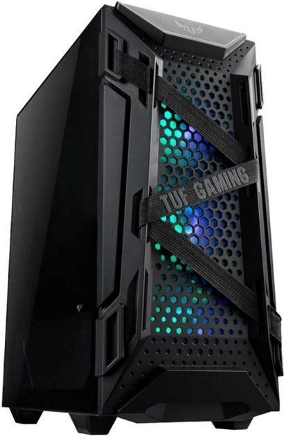 Корпус ASUS TUF Gaming GT301, без БП, 2xUSB3.1, 3x120мм ARGB Fans, 2x140мм, Tempered Glass side, EATX, чорний