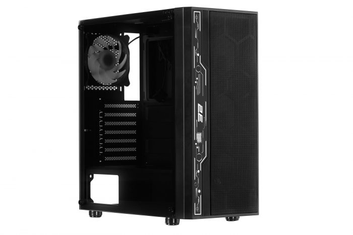 Корпус 2E GAMING SPERO G2052, без БЖ, 2xUSB 3.0, 1xUSB 2.0, 1x120mm ARGB fan, ARGB strip, TG Side Panel, ATX, Black