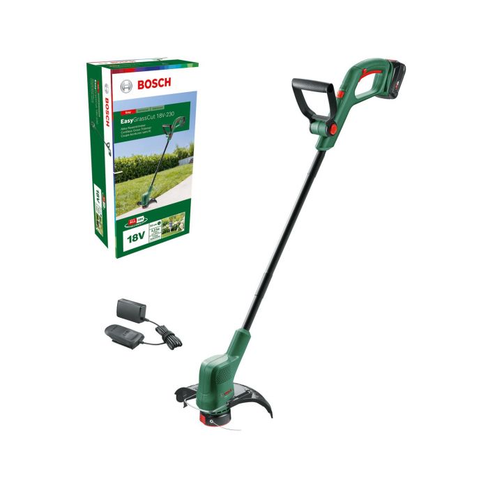 Тример садовий акумуляторний Bosch EasyGrassCut 18V-230, PBA 18V 1х2Аг, 23см, 2.2кг