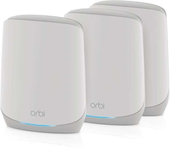 WiFi-система NETGEAR Orbi RBK763S AX5400, WiFi 6, MESH, 3xGE LAN, 1xGE WAN, біл. кол. (3шт.), включено 1 рік NETGEAR Armor