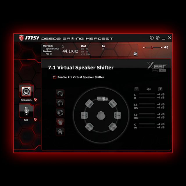 Гарнiтура MSI DS502 GAMING Headset