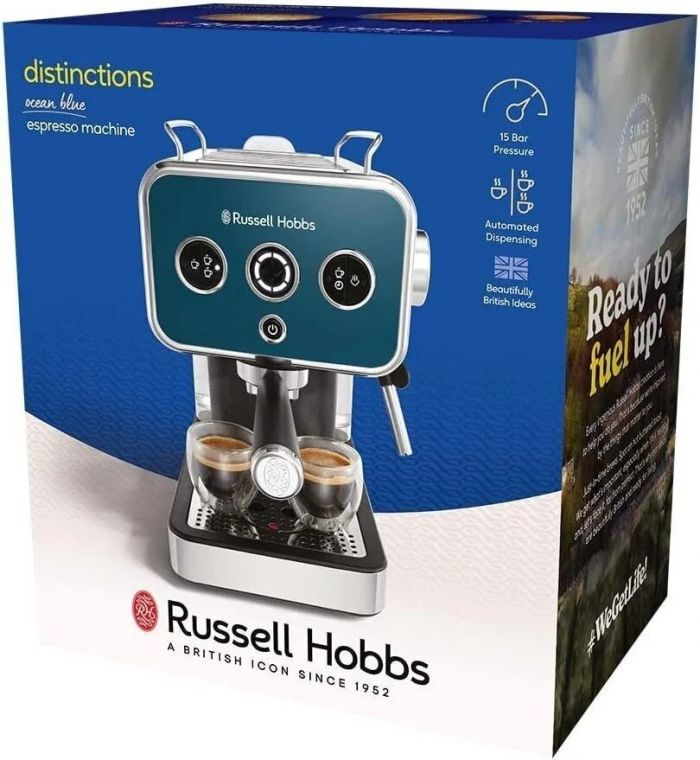 Кавоварка рожкова Russell Hobbs 26451-56 Distinctions, синій