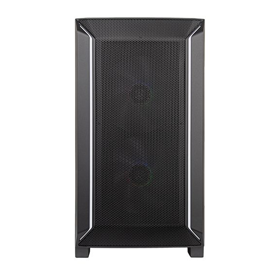 Корпус SilverStone  FARA FA312Z-BG, без БЖ, 2xUSB3.0, 2x140mm ARGB fan, TG Side Panel, mATX, Black