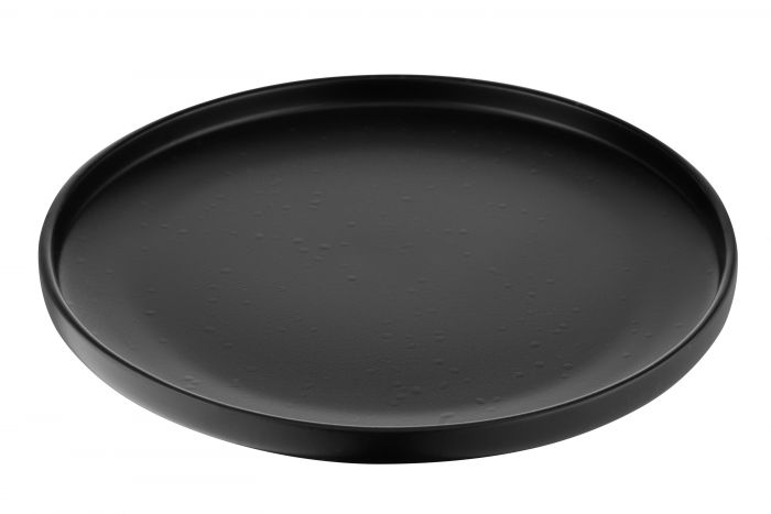 Тарілка обідня Ardesto Trento, 26,5 см, чорна, кераміка