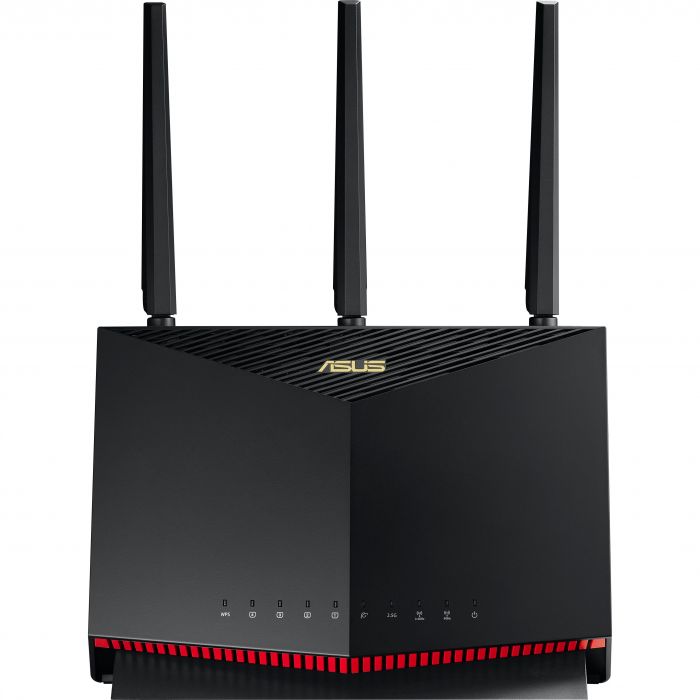 Маршрутизатор ASUS RT-AX86U PRO AX5700 4xGE LAN 1xGE WAN 1x2.5GE WAN/LAN 1xUSB3.2 1xUSB2.0 MU-MIMO OFDMA MESH