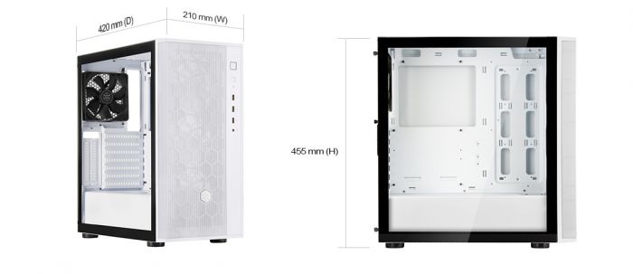 Корпус SilverStone FARA FAR1B-V2, без БЖ, 2xUSB3.0, 1xUSB2.0, 1x120mm Black fan, TG Side Panel, ATX, Black