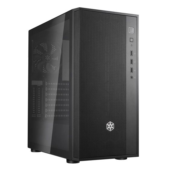 Корпус SilverStone FARA FAR1B-G-V2, без БЖ, 2xUSB3.0, 1xUSB2.0, 1x120mm Black fan, TG Side Panel, ATX, Black