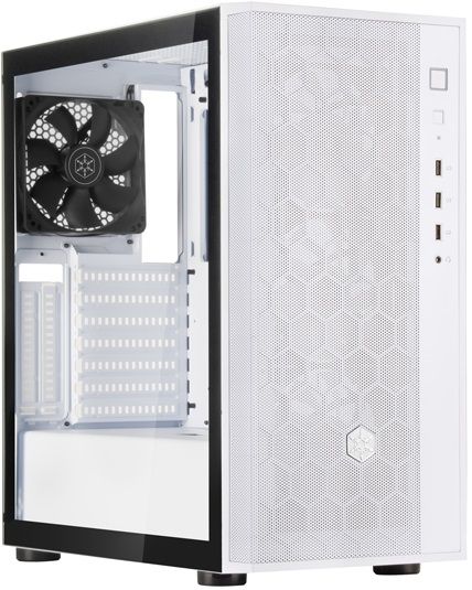 Корпус SilverStone FARA FAR1W-G-V2, без БЖ, 2xUSB3.0, 1xUSB2.0, 1x120mm Black fan, TG Side Panel, ATX, White