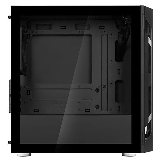 Корпус SilverStone FARA FAH1MB-G, без БЖ, 1xUSB3.0, 2xUSB2.0, 1x120mm Black fan, TG Side Panel, mATX, Black