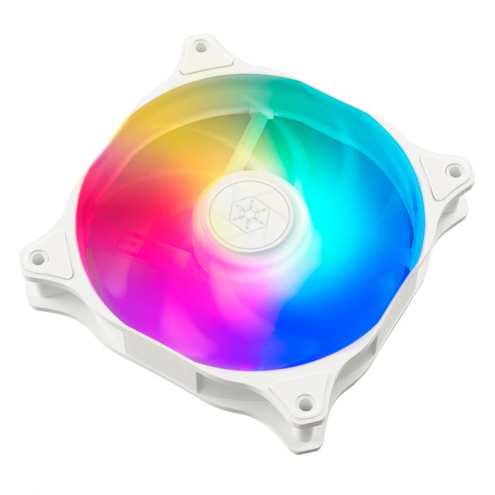 Корпусний вентилятор SilverStone Air Blazer 120RW-ARGB, 120mm, 600-2200rpm, 4pin PWM, 4-1 Pin ARGB (5V LED), 7.4-35.6dBa