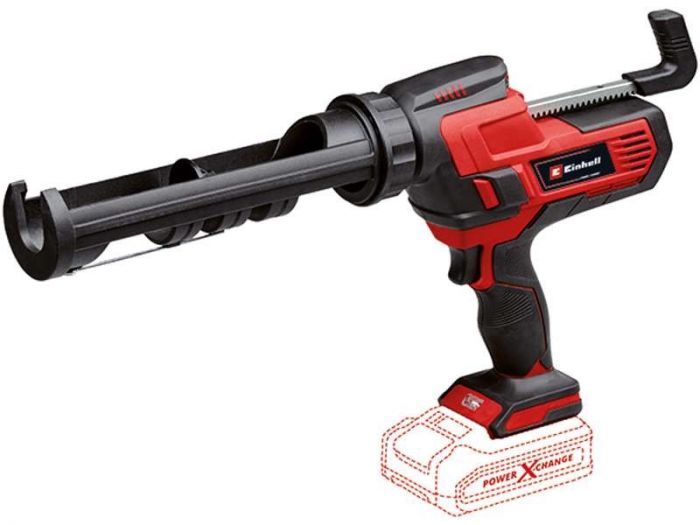 Пістолет для герметика Einhell TE-SG 18/10 Li - Solo акум., PXC, 18В, 2000 Н, 310 мл, 0.4-10 мм/с, 1.8 кг (без АКБ і ЗП)