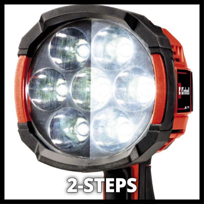 Ліхтар Einhell TE-CL 18/2500 LiAC - Solo акум., PXC, 2500 лм, 18В, 6500 К, 7 LED, 18/12В, 0.6 кг (без АКБ і ЗП)