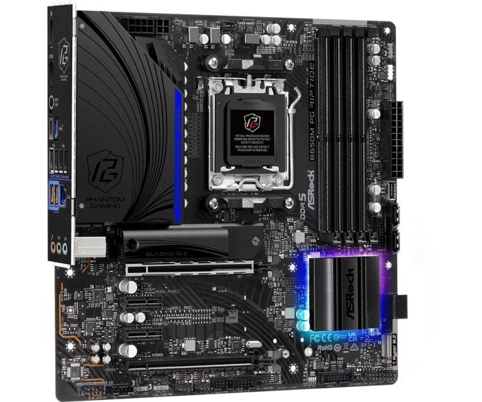 Материнська плата ASRock B650M PG RIPTIDE sAM5 B650 4xDDR4 HDMI DP mATX