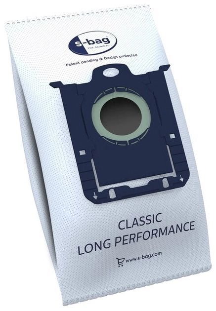Мішки синтетичні для пилососів Electrolux S-Bag Classic Long Performance 3.5л, 4шт