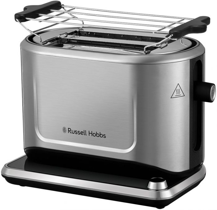 Тостер  Russell Hobbs Attentiv 2 Slice, 1500Вт, нержавіюча сталь, підігрів, розморозка, нержав