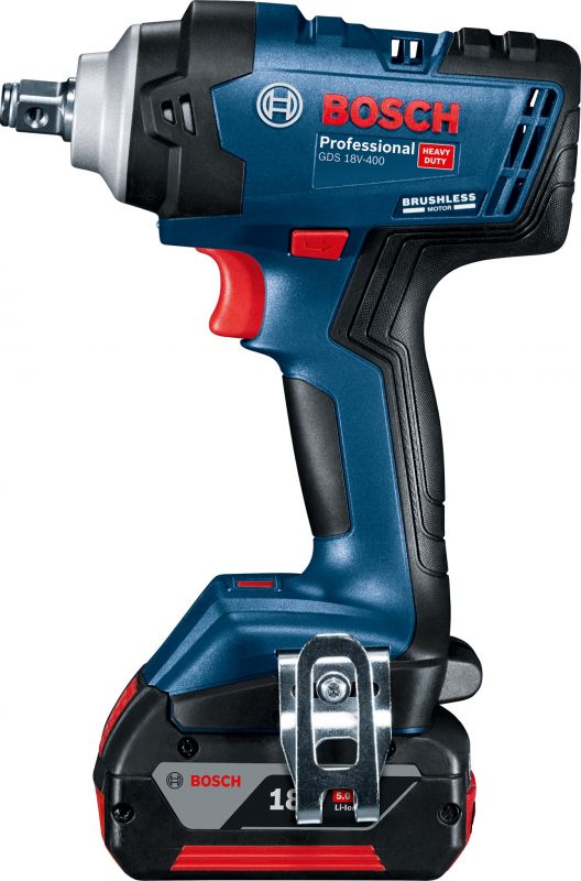 Гайковерт ударний Bosch GDS 18V-400, 18В, 2500об/хв, 400Нм, валіза, 1.25кг, без АКБ та ЗП