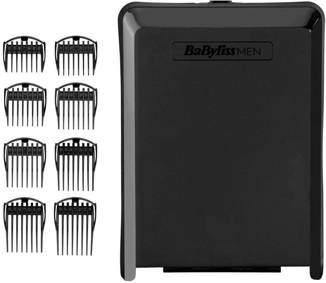 Машинка для стрижки волосся Babyliss E990E, 8 насадок, футляр, синій