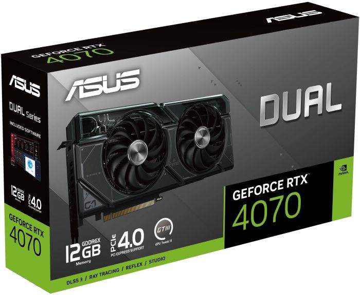 Відеокарта ASUS GeForce RTX 4070 12GB GDDR6X DUAL-RTX4070-12G