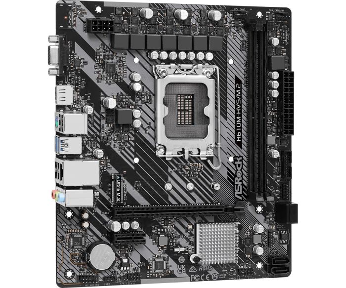 Материнська плата ASRock H610M-HVS/M.2_R2.0 s1700 H610M 2xDDR4 HDMI mATX