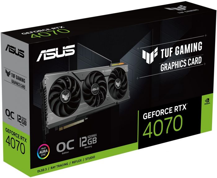 Відеокарта ASUS GeForce RTX 4070 12GB GDDR6X TUF OC GAMING TUF-RTX4070-O12G-GAMING