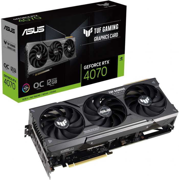 Відеокарта ASUS GeForce RTX 4070 12GB GDDR6X TUF OC GAMING TUF-RTX4070-O12G-GAMING