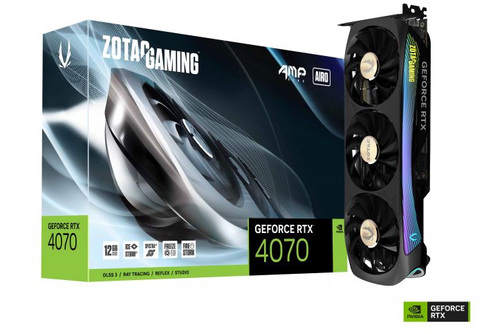 Відеокарта ZOTAC GeForce RTX 4070 12GB GDDR6X AMP AIRO