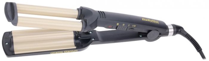 Щипці гофре Babyliss C260E, 85 Вт, чорний