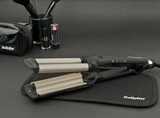 Щипці гофре Babyliss C260E, 85 Вт, чорний