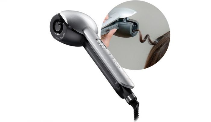 Щипці для завивки автоматичні Babyliss C1600E, 25 Вт, сірий