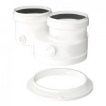 Адаптер Bosch FC-CA80 для підключення до конденсаційних котлів роздільних димоходів діаметром 80-80 мм.